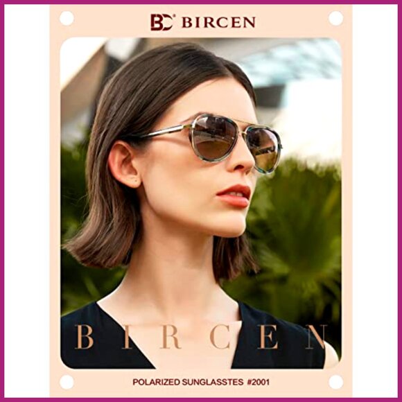 Polarized Sunglasses with Acetate Frame, Mirrored Lenses, UV400 Protection main image 4